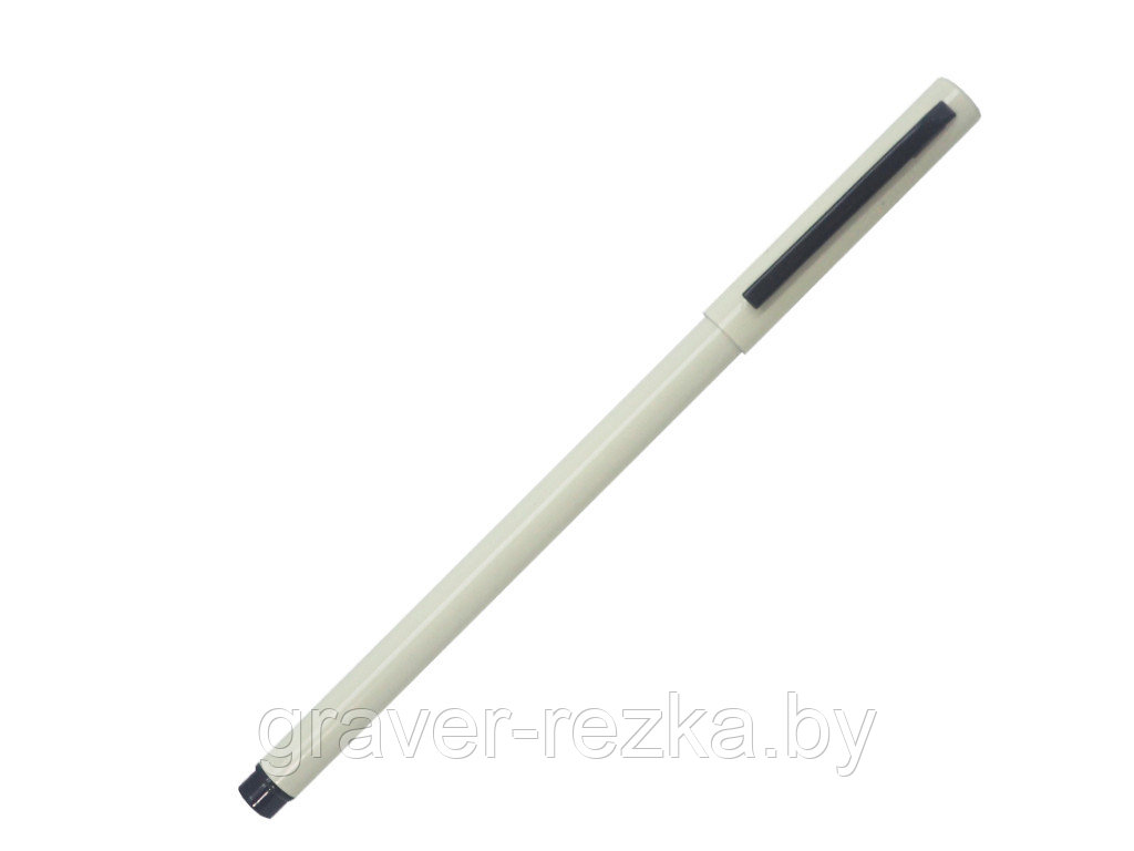 Ручка роллер, металл, бежевый/черный