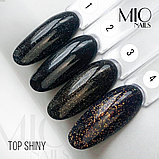 Топ MIO Nails  SHINY № 4 с золотистым блеском без липкого слоя, 15 мл., фото 3