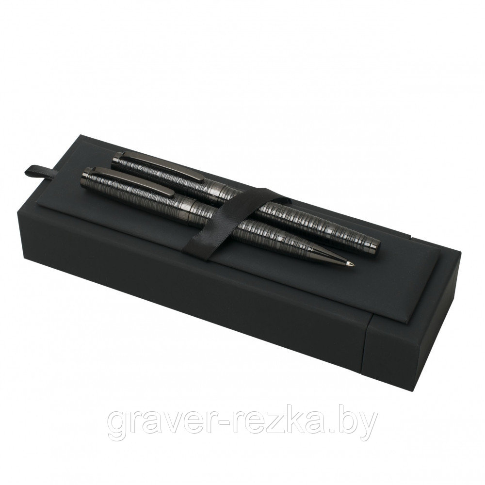 Набор Cerruti: шариковая ручка и ручка-роллер Century Black
