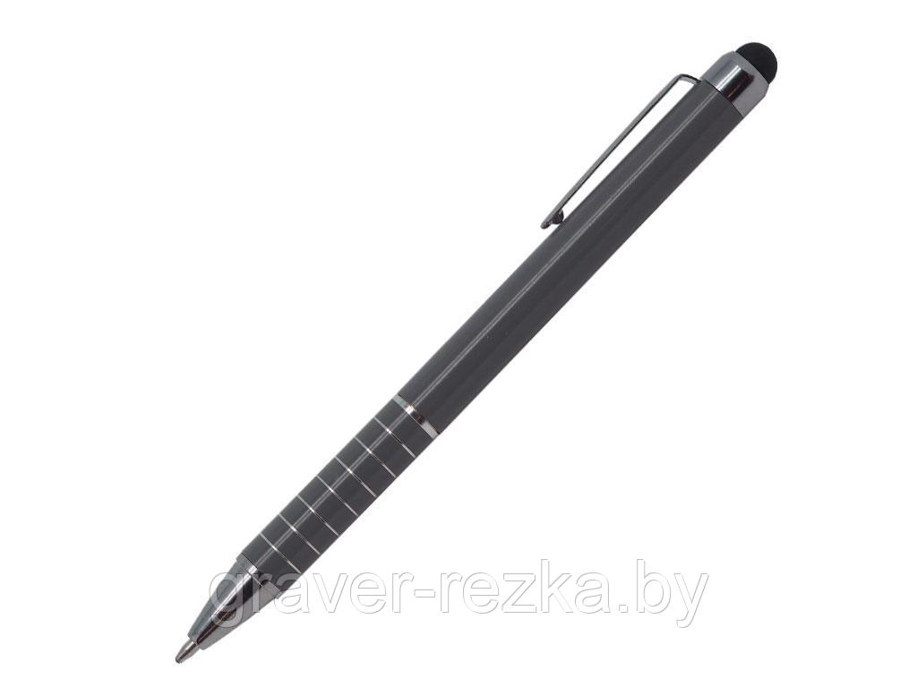 Ручка шариковая, металл, SHORTY с функцией ТАЧПЕН, серый