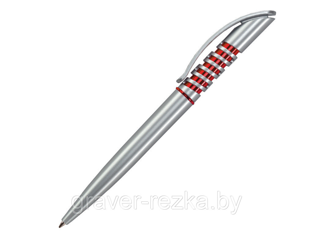 Ручка шариковая, пластик, серебро Winner