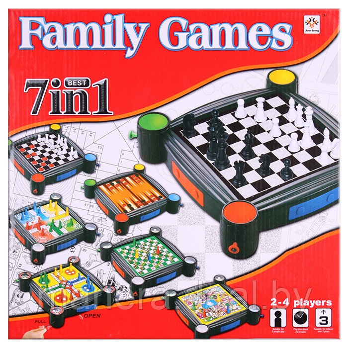 Игра 7в1 для всей семьи.