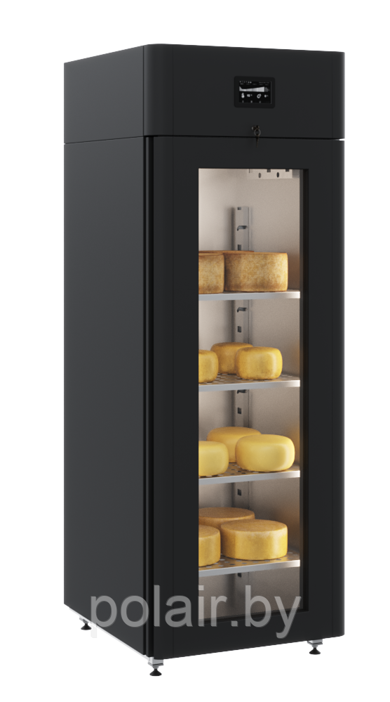 Шкаф холодильный POLAIR CS107-Cheese black