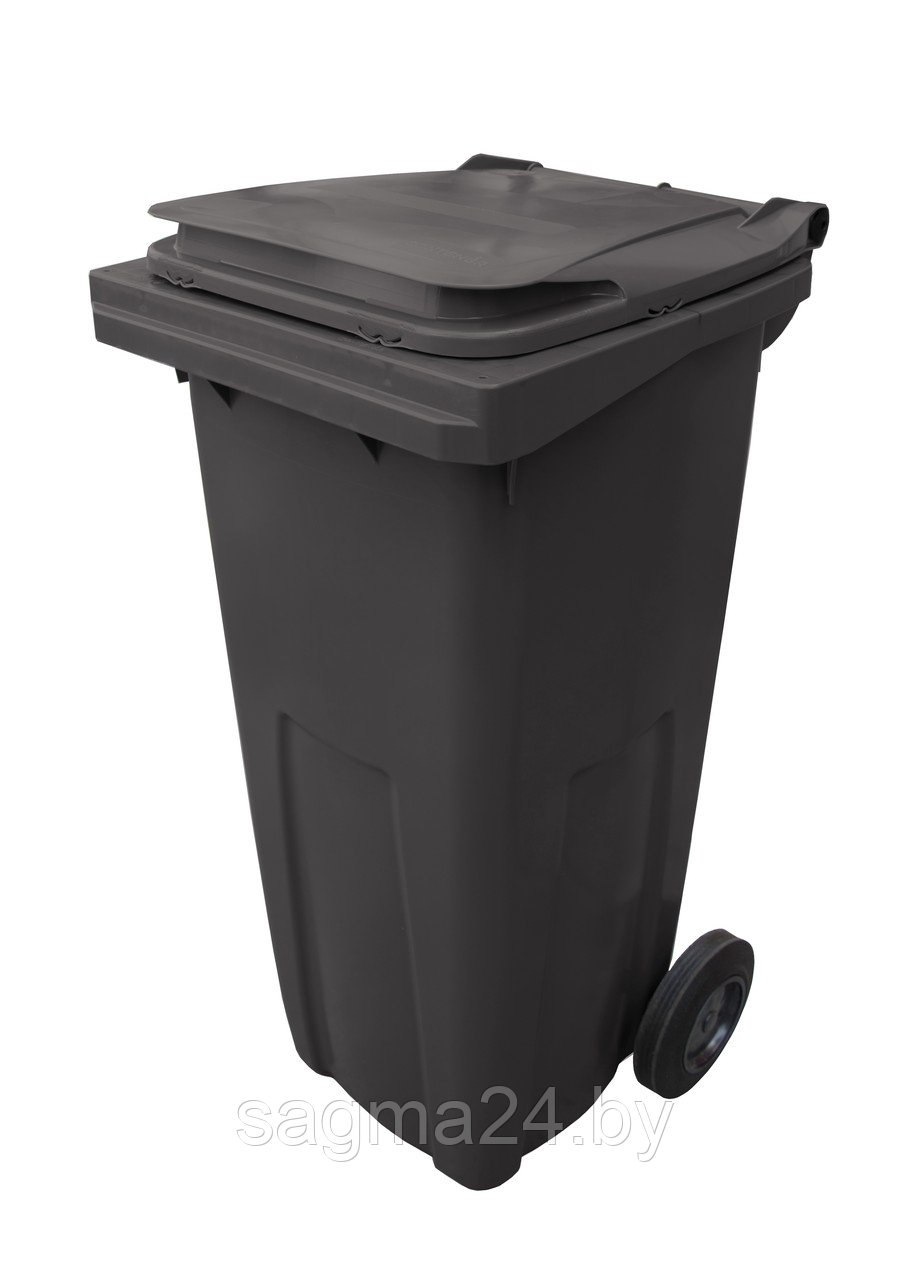 Пластиковый контейнер с крышкой для мусора 120 литров - фото 4 - id-p120813569