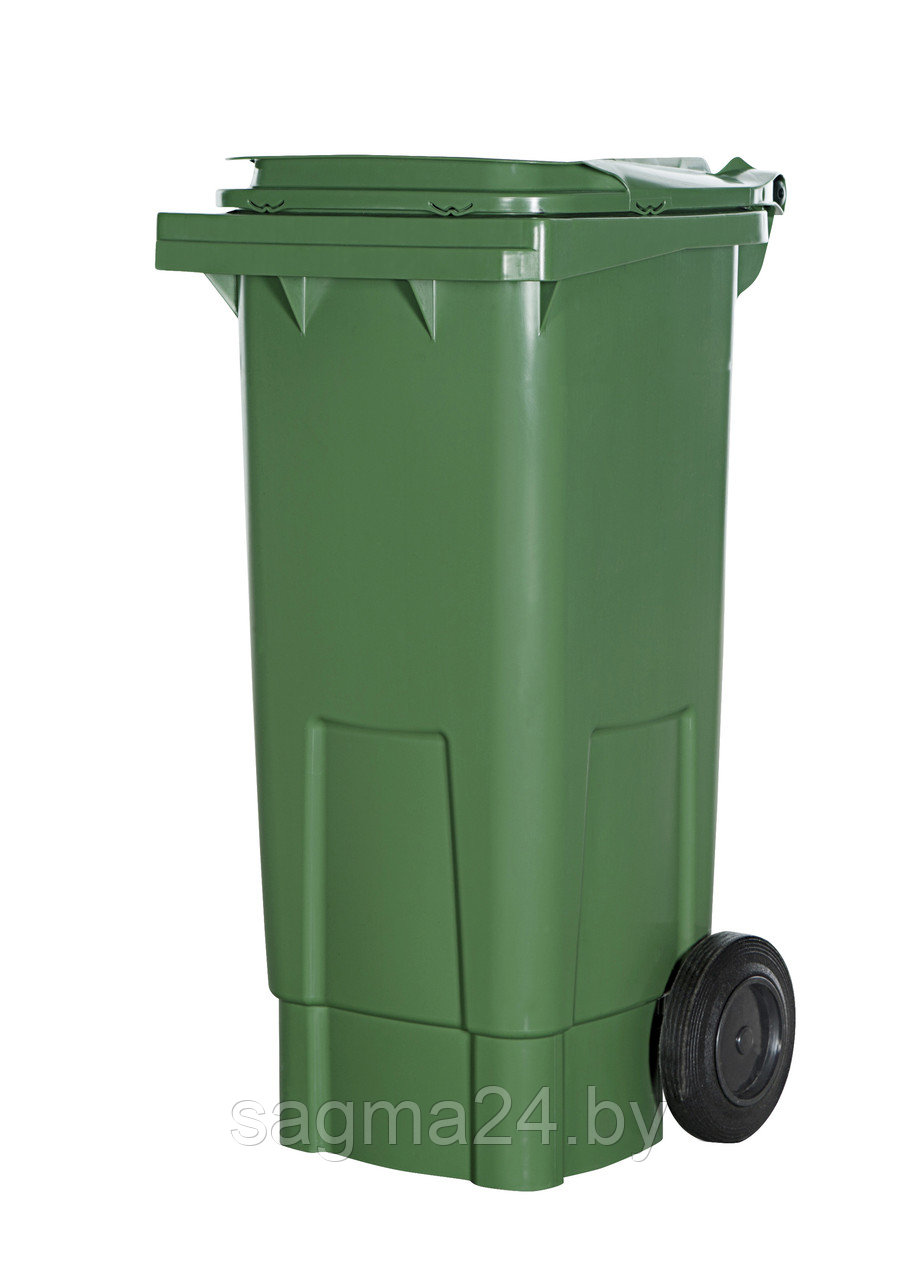 Пластиковый контейнер с крышкой для мусора 80 литров - фото 1 - id-p129922449