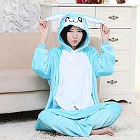 Пижама кигуруми Кролик Бакс Банни голубой (рост 150-15 см)