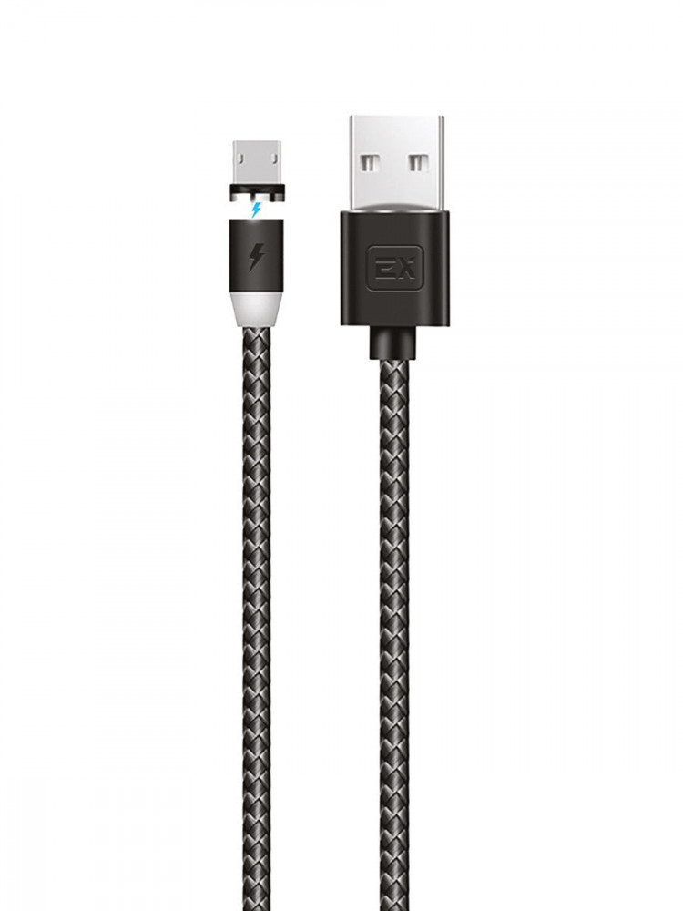 EX-K-957 2М 2.1A Magnetic SONDER круглый Дата-кабель USB - microUSB EXPLOYD