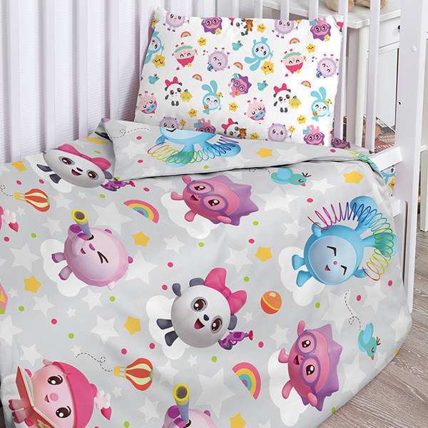 Детское постельное белье в кроватку «Малышарики» Малышарики 679580 (Детский)