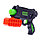 B2160 Пистолет детский с мягкими пулями и мишенью, свет, музыка, на батарейках, фото 2