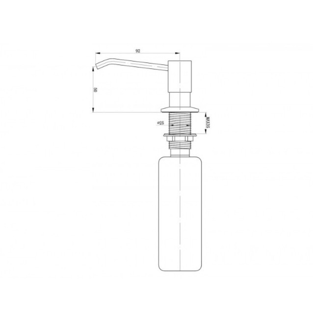 Дозатор жидкого мыла ZORG ZR-28 бронза - фото 2 - id-p136774352