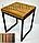 Табурет Куб из массива ДУБА Лофт. ВЫБОР цвета и размера, фото 8