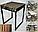 Табурет Куб из массива ДУБА Лофт. ВЫБОР цвета и размера, фото 10