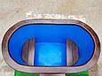 Купель овальная из кедра с пластиковой вставкой (0,78*1,20м) высота 1,2м, фото 7