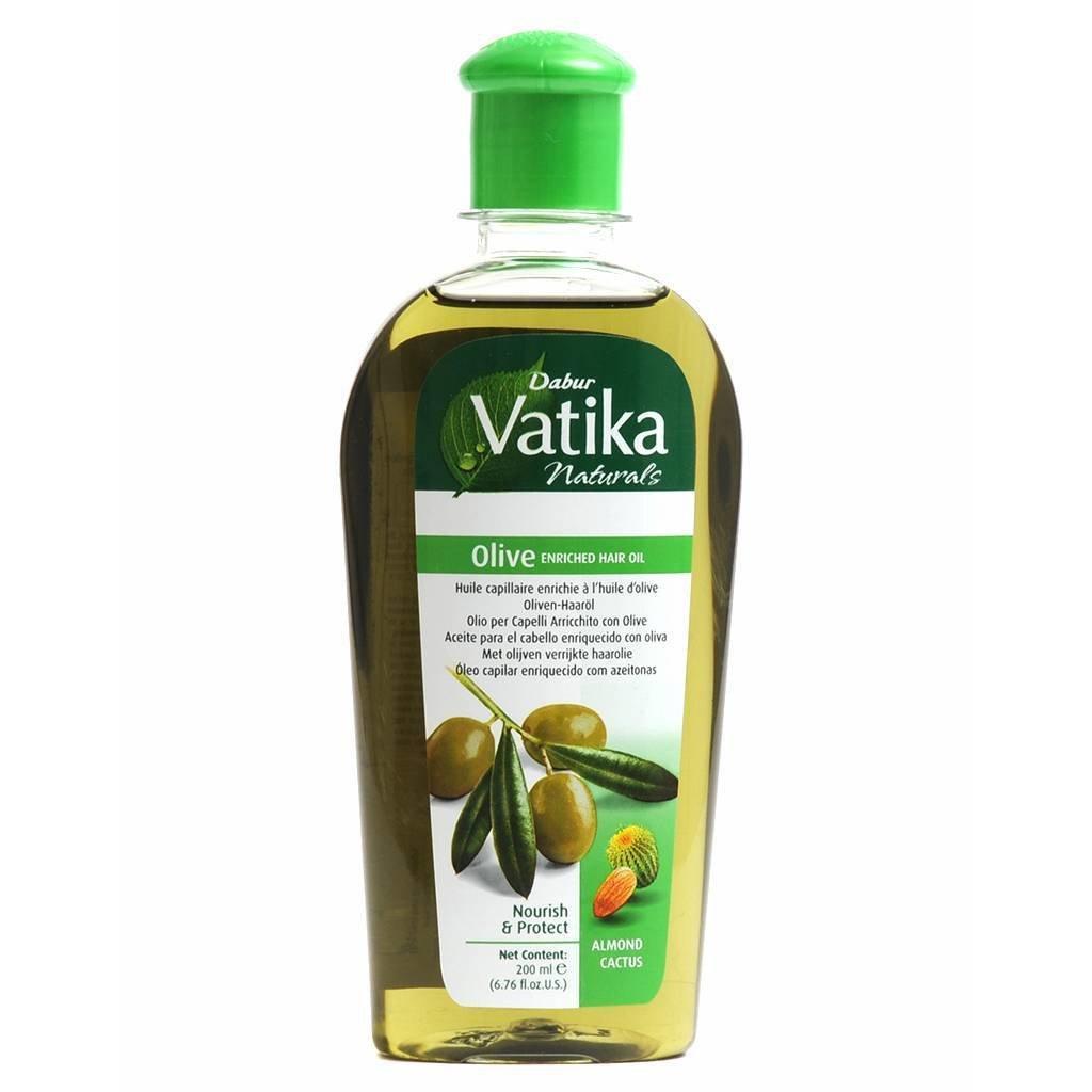 Масло для волос Vatika обогащенное экстрактом оливы Dabur, 200 мл - питание и защита - фото 1 - id-p136788167