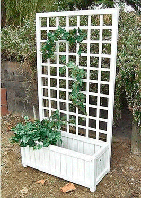 Цветочница садовая со шпалерой из массива сосны "Рона"