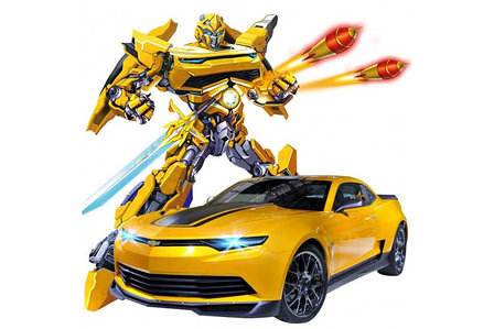 Трансформер Chevrolet Camaro 1:14 (стреляет присосками), фото 2