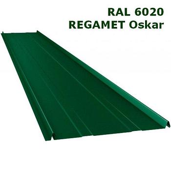 Фальцевая кровля - REGAMET Oskar, Granite Polysk RAL6020