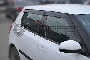 Дефлекторы окон Skoda Fabia II Hb 2007-2013 Cobra Tuning