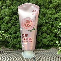 Увлажняющая пенка для умывания лица с розой IOU Rose Foaming Facial Cleanser, 120 мл