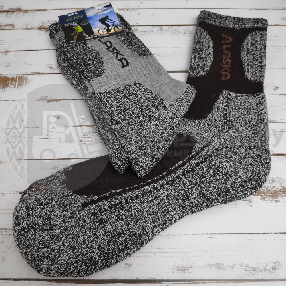 Термоноски Cool Pile Socks, размер 40-46 Сlassic (черный узор) - фото 5 - id-p136797083