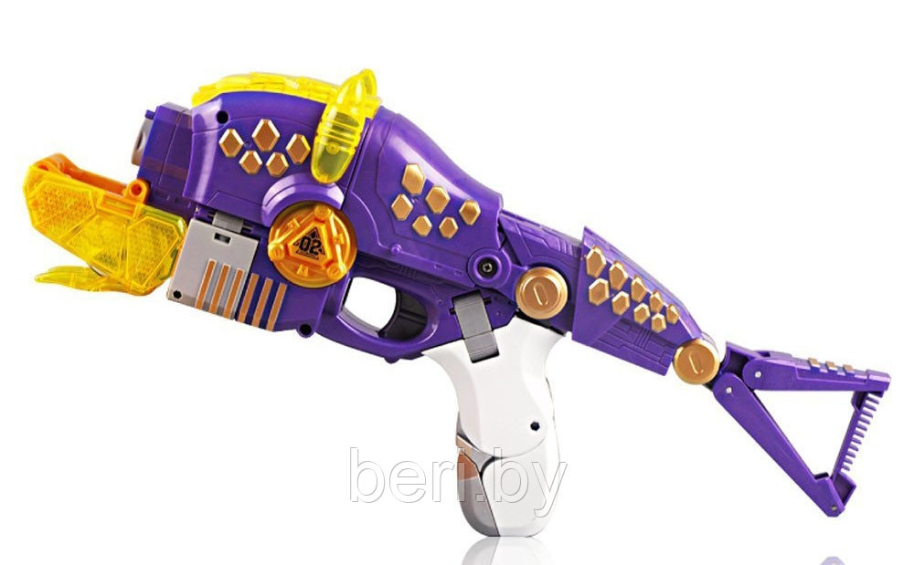 SB376 Детский бластер, пистолет динобот-трансформер Dinobots "Трицератопс", детское игрушечное оружие динозавр - фото 5 - id-p136847310