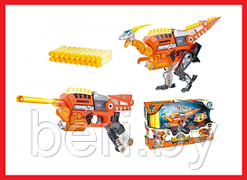 SB378 Детский бластер, динобот-трансформер Dinobots "Велоцираптор", детское игрушечное оружие, пистолет
