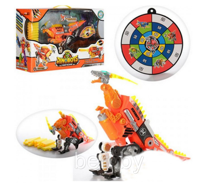 SB378 Детский бластер, динобот-трансформер Dinobots "Велоцираптор", детское игрушечное оружие, пистолет - фото 6 - id-p136847334