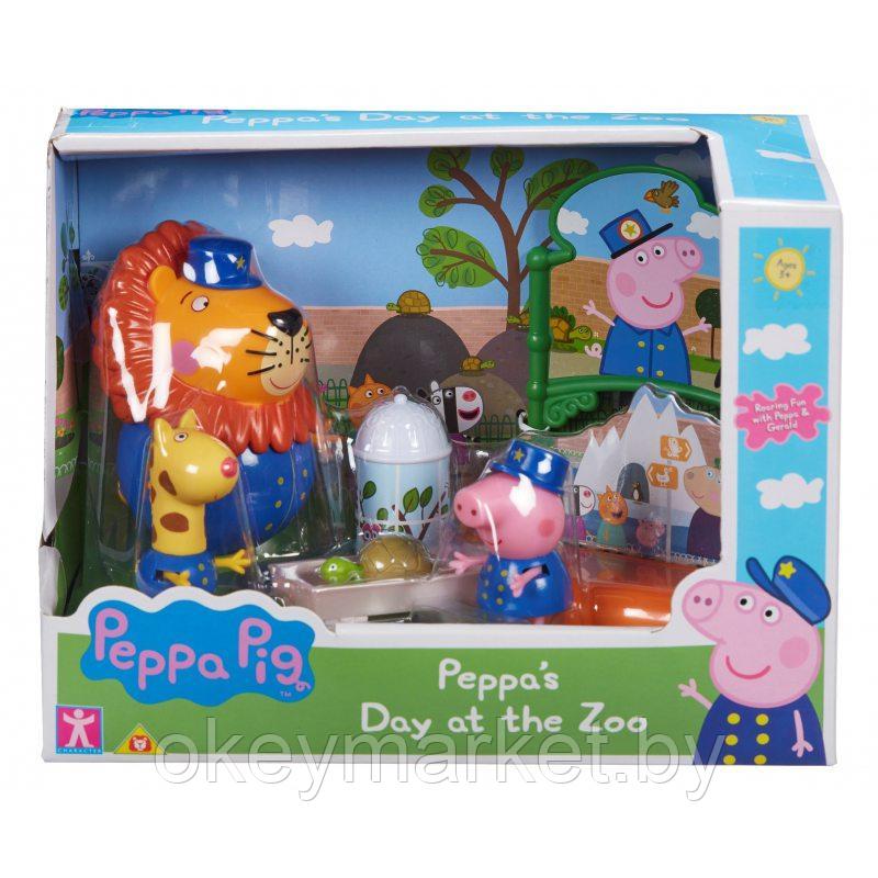 Игровой набор Peppa Pig День в зоопарке + 3 фигурки - фото 1 - id-p136852698