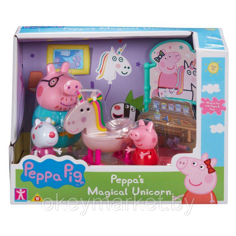 Игровой набор Peppa Pig Волшебный единорог + 3 фигурки - фото 1 - id-p136853213