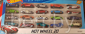 Набор машинок Hot Wheel Хот Вил, 20 машинок, масштаб 1:64, 7,5 см, 1605-1