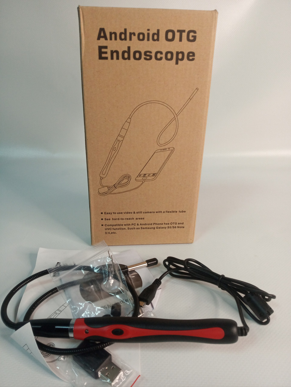OTG endoscope android Эндоскоп  Для Iphone Android (8MM, 1.7M)