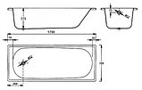 Ванна стальная Europa, 170*70, фото 2
