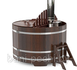 Фурако с внутренней печью из лиственницы диаметр 180 см, высота 100 см