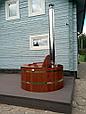 Фурако с внутренней печью из лиственницы диаметр 180 см, высота 100 см, фото 4