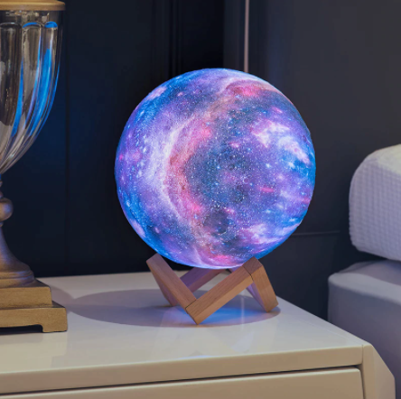 Лампа ночник Луна "Галактика" объемная 3 D Lamp 15см, 16 режимов подсветки, пульт ДУ - фото 2 - id-p136901251