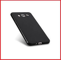 Чехол-накладка для Samsung Galaxy J7 SM-J700 (силикон) черный, фото 1