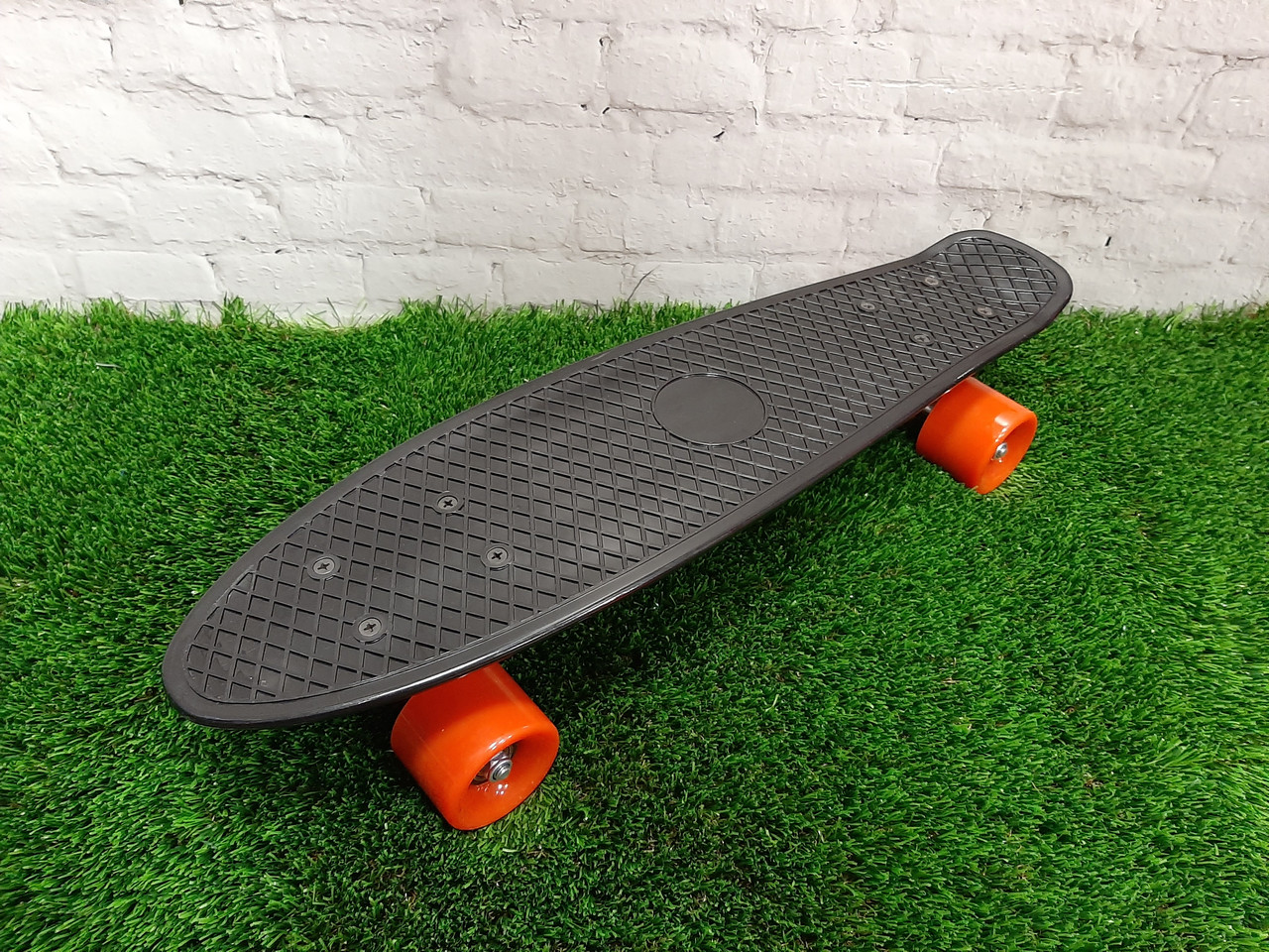 Пенни борд 22"*6" 56*15 см (черный) ABEC-7, JY-209