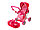 9346 Коляска для кукол с люлькой, коляска-трансформер MELOBO, от 2-х лет, розовая, фото 5