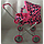 Коляска для кукол с люлькой, коляска-трансформер MELOBO 9391, розовая, фото 2