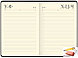 Ежедневник недатированный OfficeSpace Windsor, 136 листов, кожзам, синий, срез - золотой, фото 5