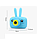 Детский Цифровой Фотоаппарат Kids Camera Rabbit голубой, со встроенной памятью, фото 2