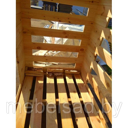 Поленница деревянная для хранения дров "КомфортПром" 6М3 - фото 3 - id-p136923733