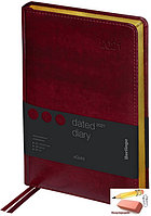 Ежедневник датированный А5 Berlingo xGold, 184 листов, бордовый, золотой срез