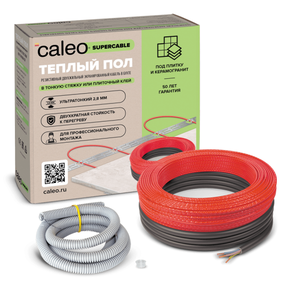 Нагревательный кабель Caleo Supercable 18W-20 2.8 кв.м. 360 Вт - фото 1 - id-p136939106