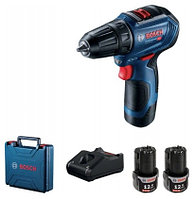 Дрель-шуруповерт Bosch GSR 12V-30 Professional с 2 АКБ (06019G9000)