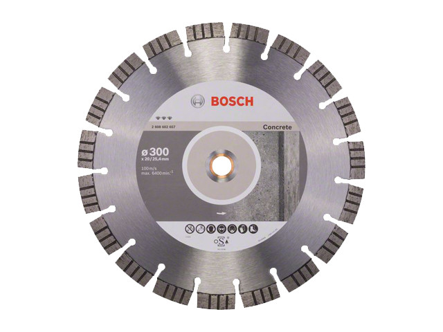 Алмазный круг Bosch 300х20мм бетон Best (2608602657) - фото 1 - id-p136950033