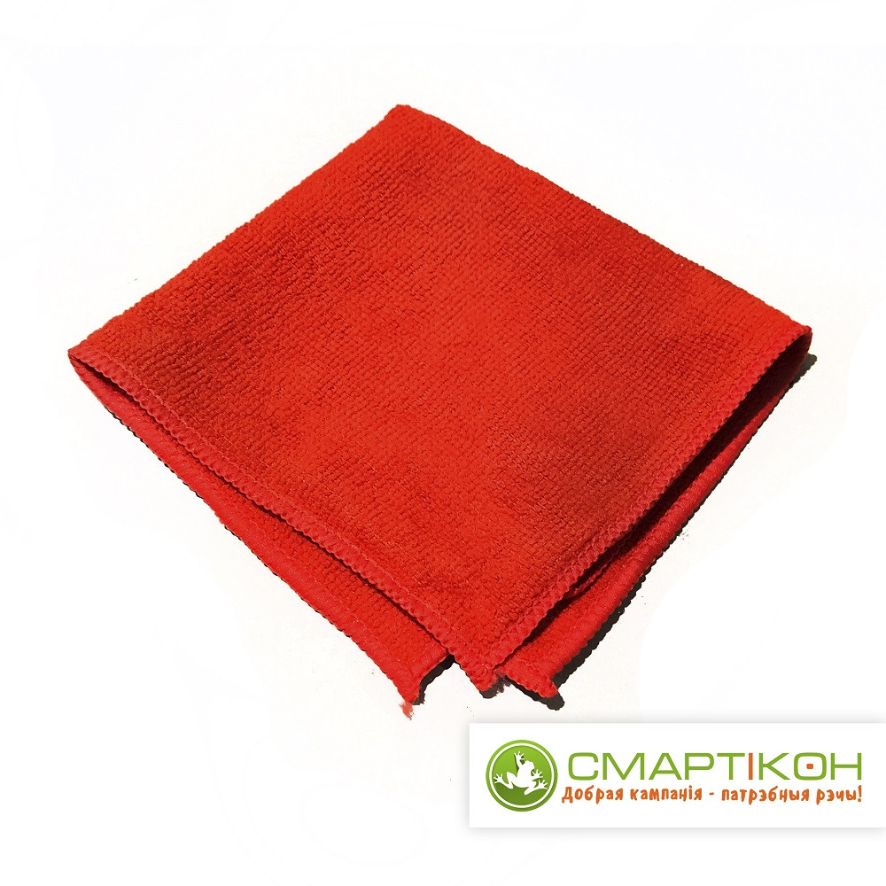 Салфетка из микрофибры 29*29 200 пл Красная. Цена указана без НДС.