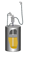 Комплект для раздачи консистентной смазки с насосом PM 3+3 для бочек 185 кг (новый арт. 534610)