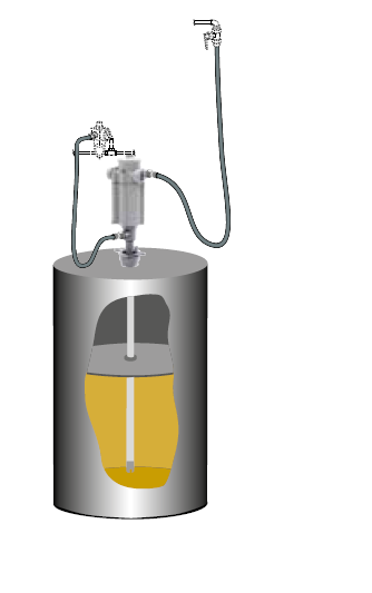 Комплект для раздачи консистентной смазки с насосом PM 3+3 для бочек 185 кг (новый арт. 534610) - фото 1 - id-p136965440