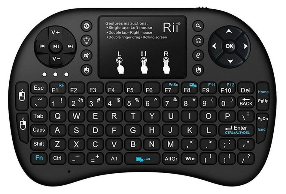 Беспроводная мини-клавиатура с тачпадом, подсветка, английская клавиатура (аналог INVIN I8) - фото 3 - id-p136967983